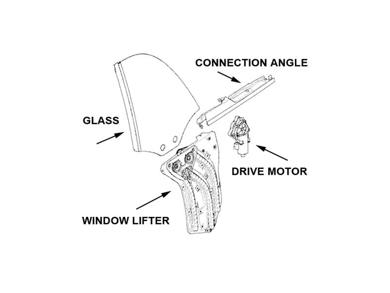 Rear Quarter Glass Left Side Oem - R52 Cooper & S Convertible