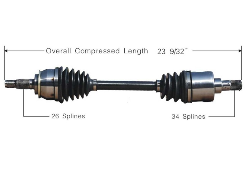 MINI Cooper DriveShaft Axle Left 5 Speed Value Line Gen1 from 2005 non-S