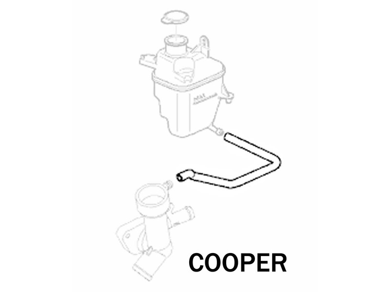 Expansion Tank Coolant Hoses - R50/52/53 Mini Cooper And S