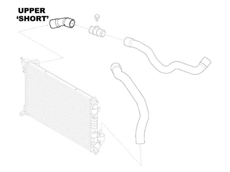 MINI Cooper S upper short radiator hose Value Line R52 R53