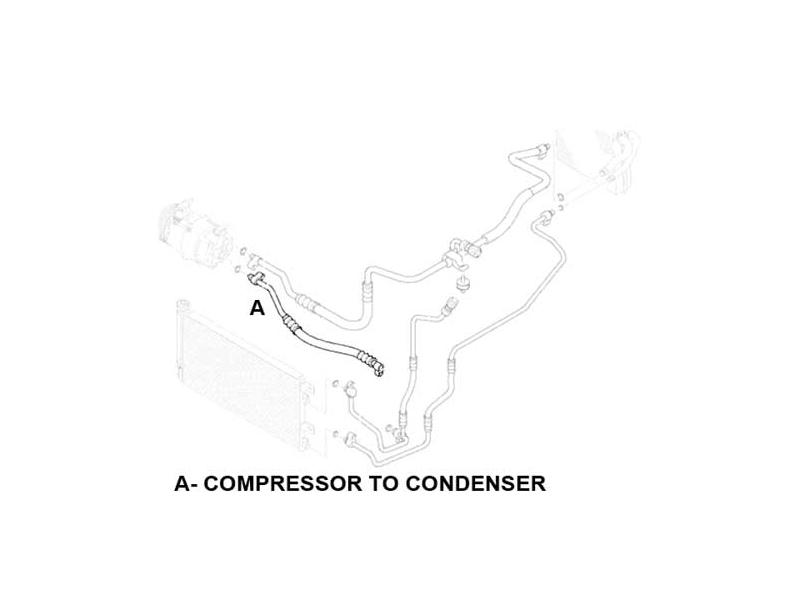 Ac Pressure Hose A - Compr-cond - R50/52/53 Cooper & S