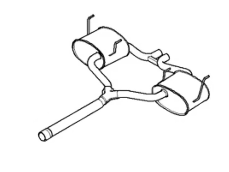 Exhaust Rear Section OEM | Gen1 MINI Cooper JCW R52 R53