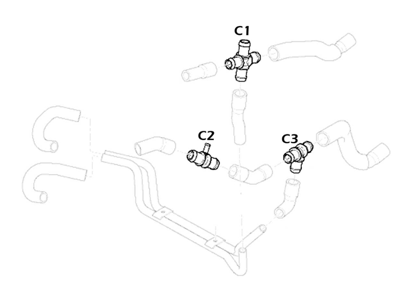 Coolant Hose Coupler C2 - Oem R53 Mini Cooper S W/
