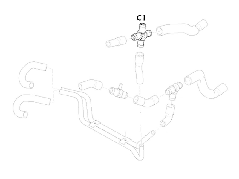 Coolant Hose Coupler C2 - Oem R53 Mini Cooper S W/