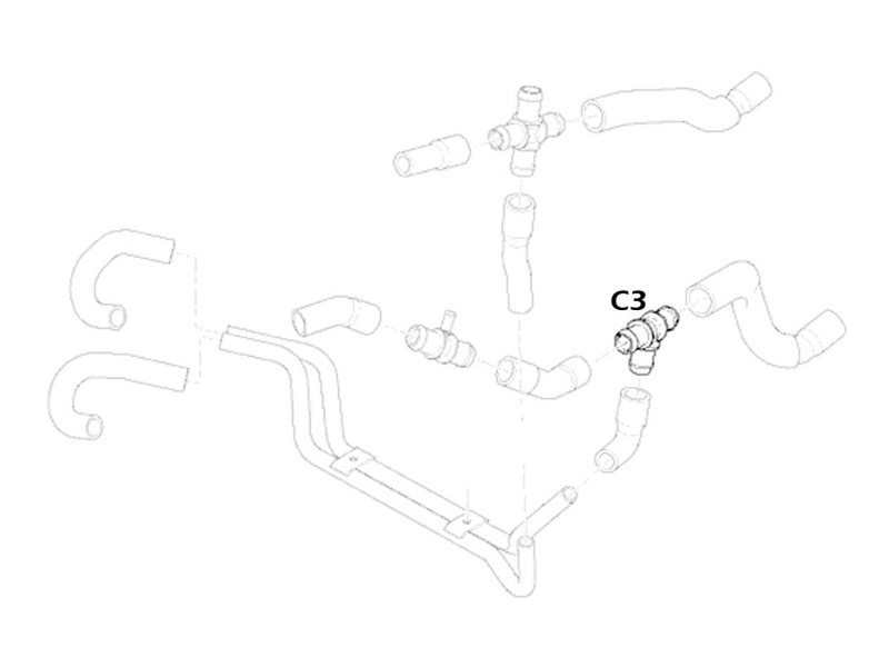 Coolant Hose Coupler C2 - Oem R53 Mini Cooper S W/