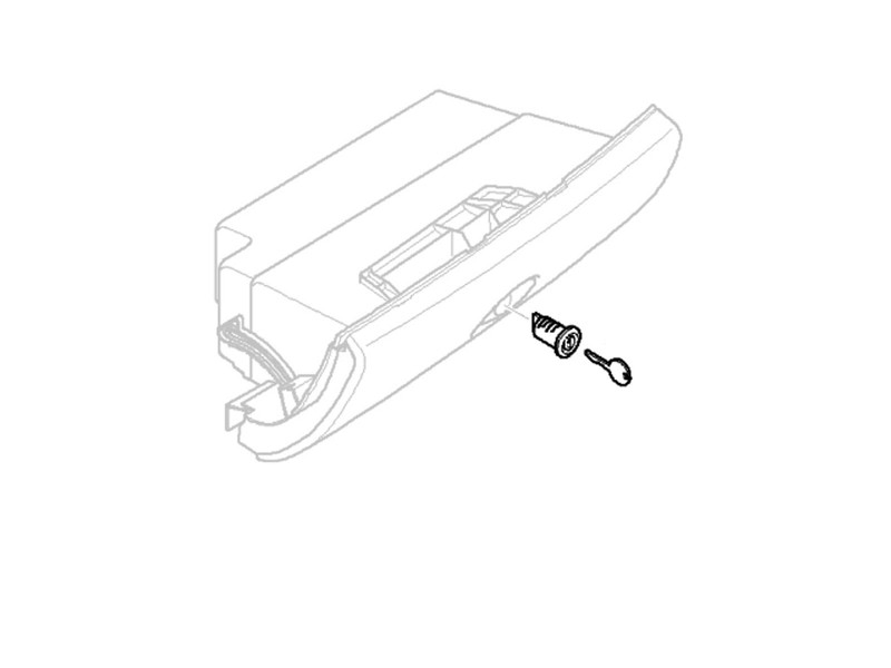 Glove Box Lock Cylinder W/ Key - R50/52/53 Mini Cooper & S