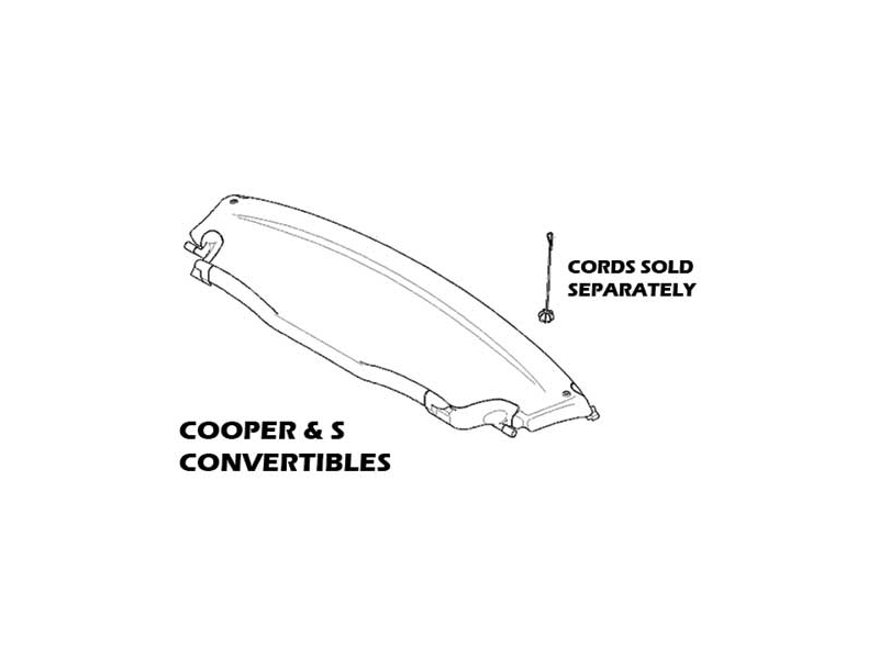 OEM Rear Parcel Shelf Replacement MINI Cooper Cooper S R52 Gen1