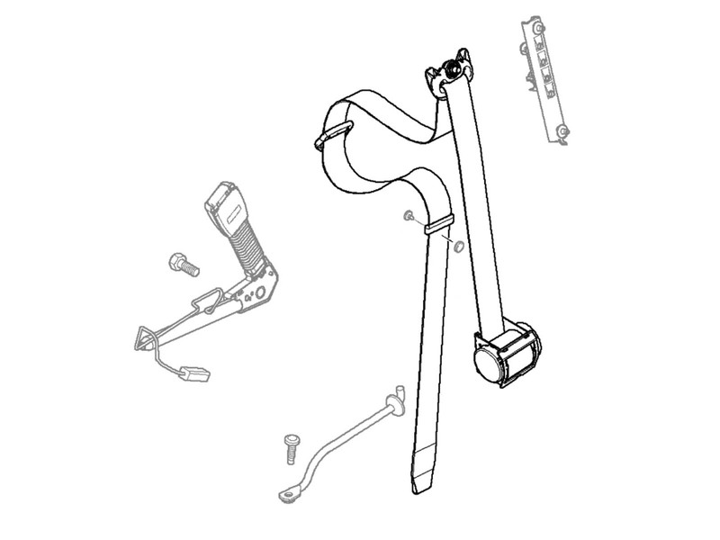 Mini cooper seat belt clearance