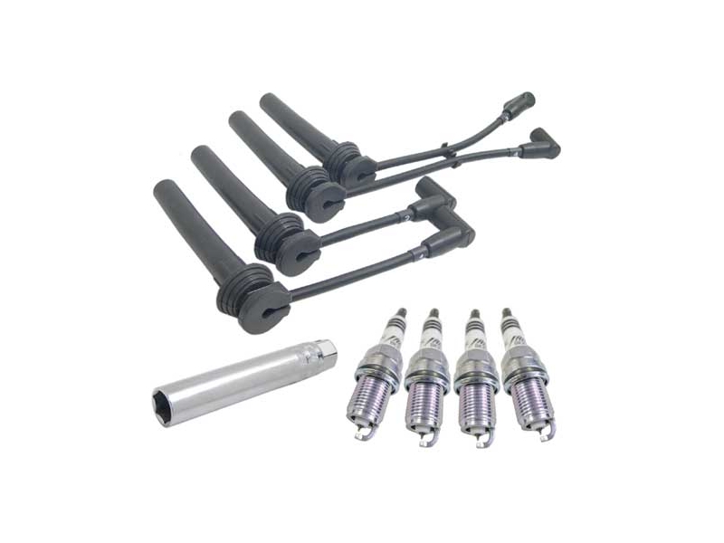 Mini Cooper Spark Plugs Black Wires Plus Socket
