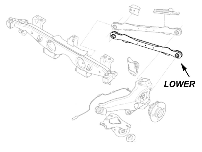 Lower Control Arm, Rear, Aftermarket, MINI Cooper & S