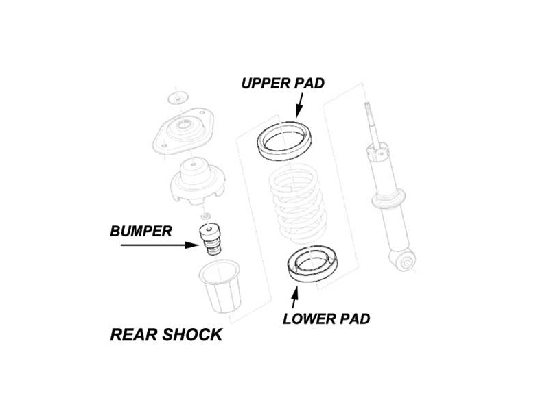 Strut & Shock Rubber Replacements Oem - R50/52/53 Mini Cooper & S