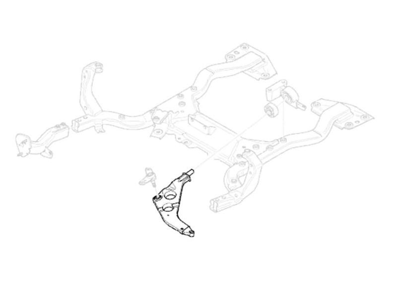 Front Lower Left Control Arm Value Priced MINI Cooper Cooper S R50 R52 R53 Gen1