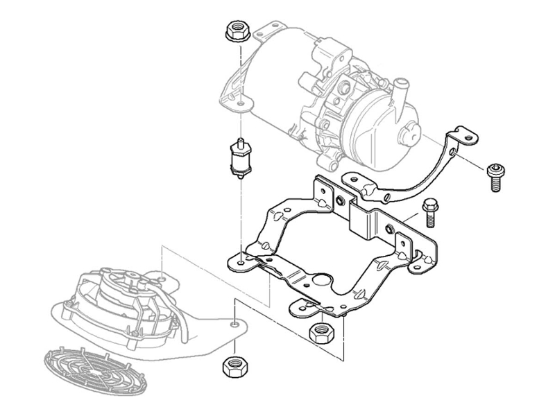 Power Steering Pump Mounting Parts R50 52 53 Coo