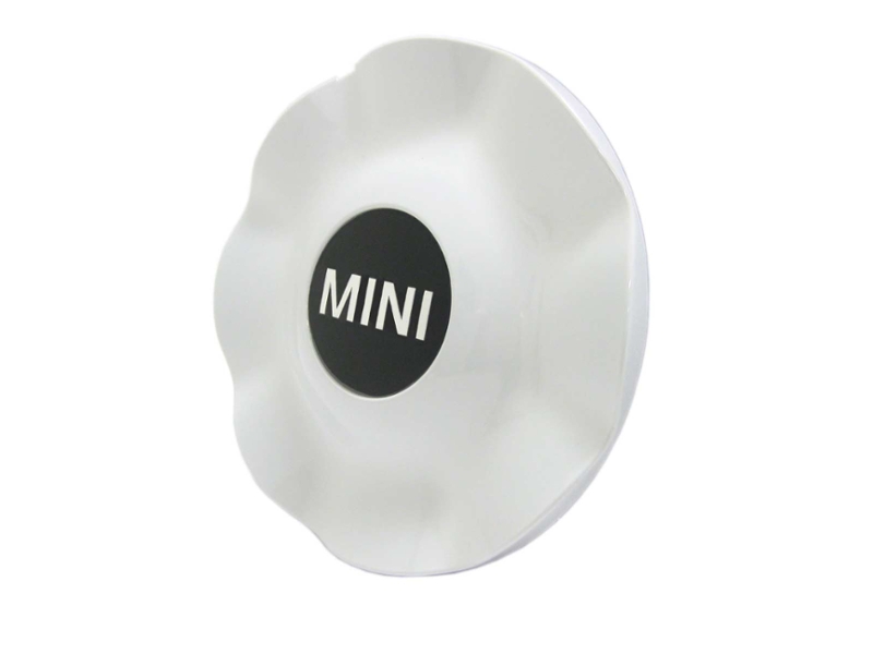 Mini Cooper Hub Cap Crown Spoke 104 White Gen1 & Gen2 OEM