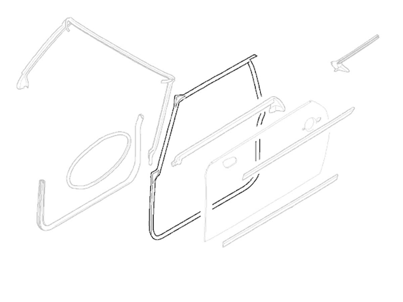 Mini Cooper Door Seal Replacement Oem For Mini R50