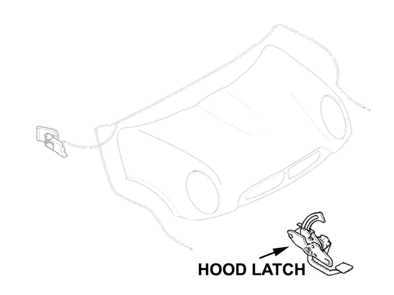 MINI Cooper Bonnet Latch Passenger Side