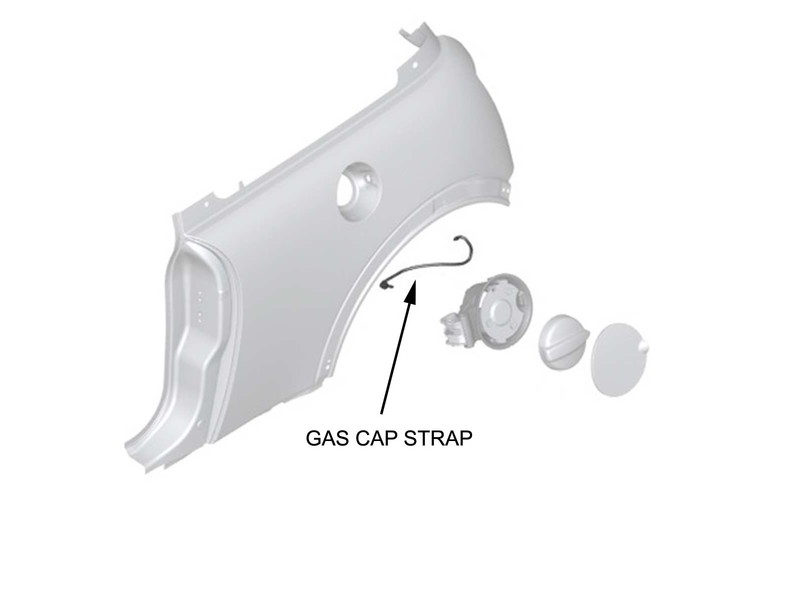 Mini Cooper Strap For Gas Cap 2002-2006