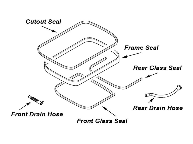 Gasket Rear Sunroof Glass Oem - Cooper & S