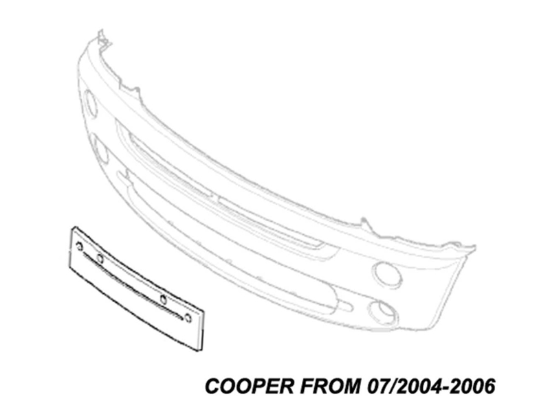 Euro License Plate Holder | Gen1 & Gen2 MINI Cooper R50 R52 R53 R55 R56 R57 R58 R59 Models