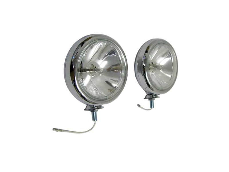 Classic Car 12V Polished Stainless Steel Chrome Front Spot lights Spot Lamps