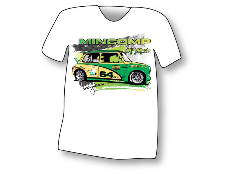 Austin Mini T-shirt Mincomp Racing - Medium
