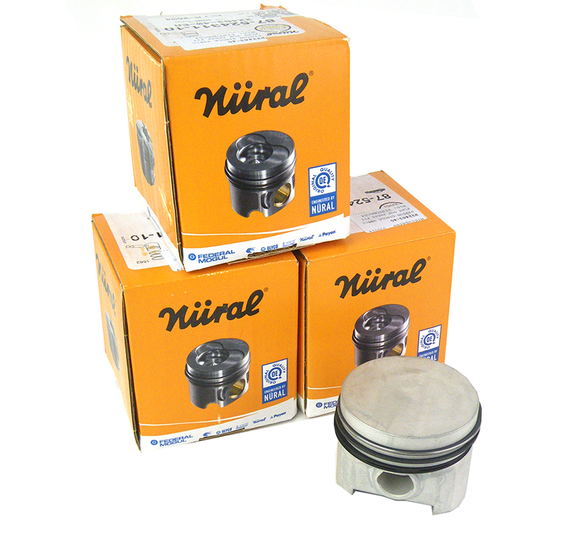 998 +.040 Flat Top Piston Set With Rings & Pins ,
