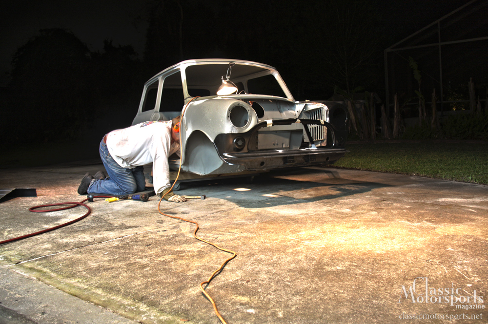 Flooring It Classic Mini Cooper Restoraton Project