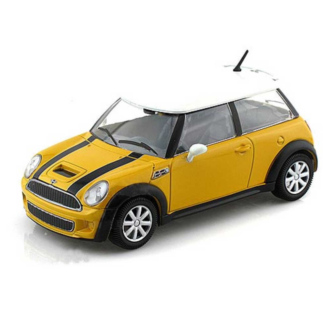 Bburago R56 Mini Cooper Toy 1:24 Scale In Yellow Bburago R56 Mini Cooper Toy 1:24 Scale In Yellow