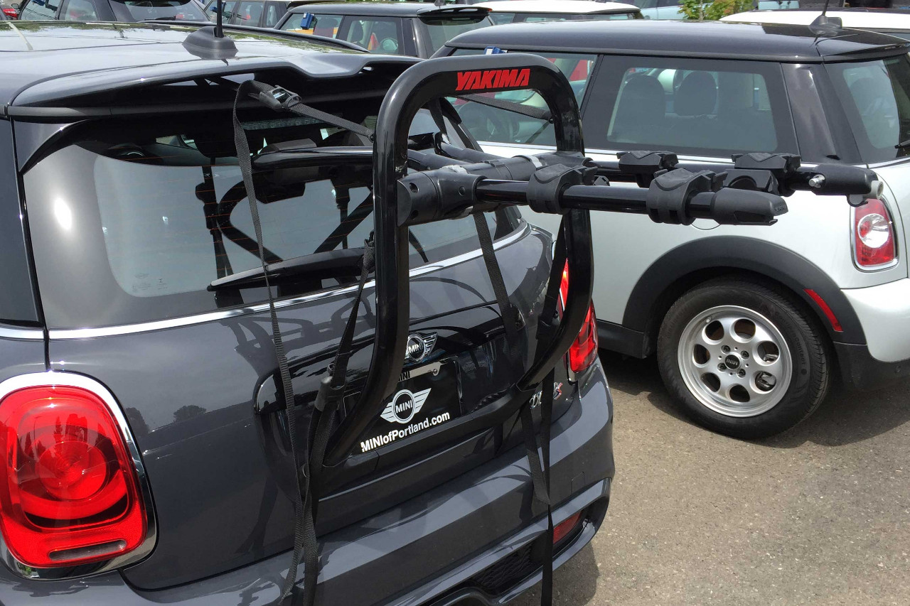 mini cooper trunk mount bike rack