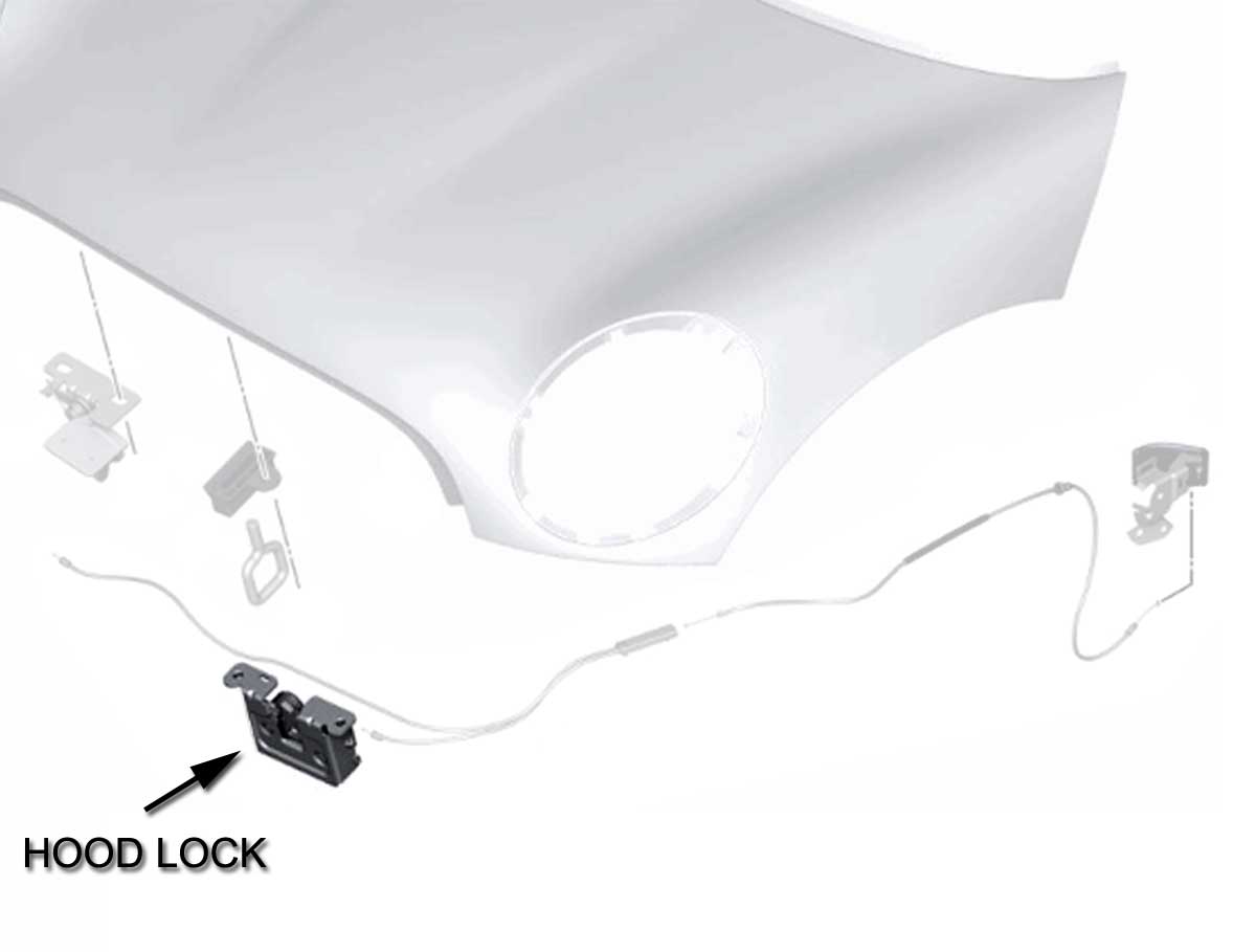 ワンピース WOOALONG Hood mini one-piece 4TR417 Front Hood Catch Bracket Oem - R55/56/57/58/59/60/