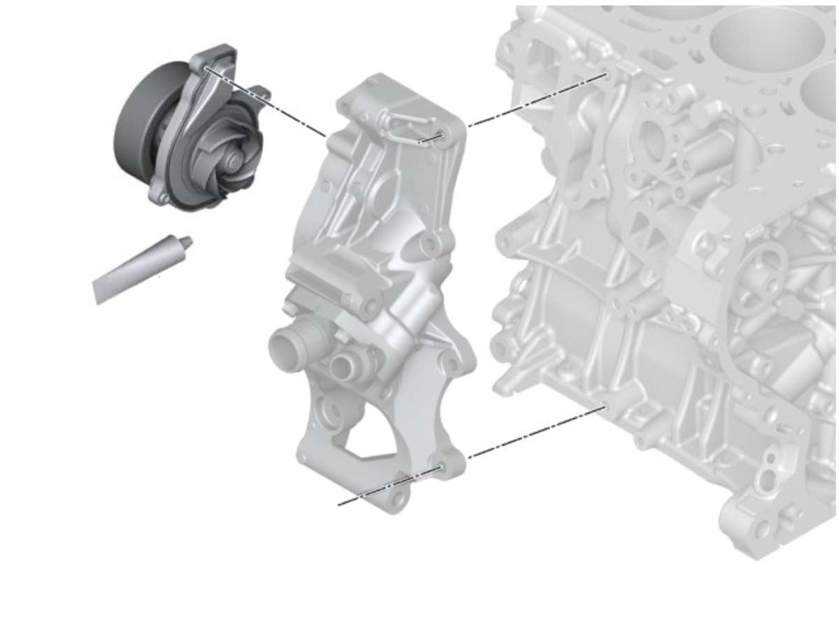 Bmw mini water shop pump