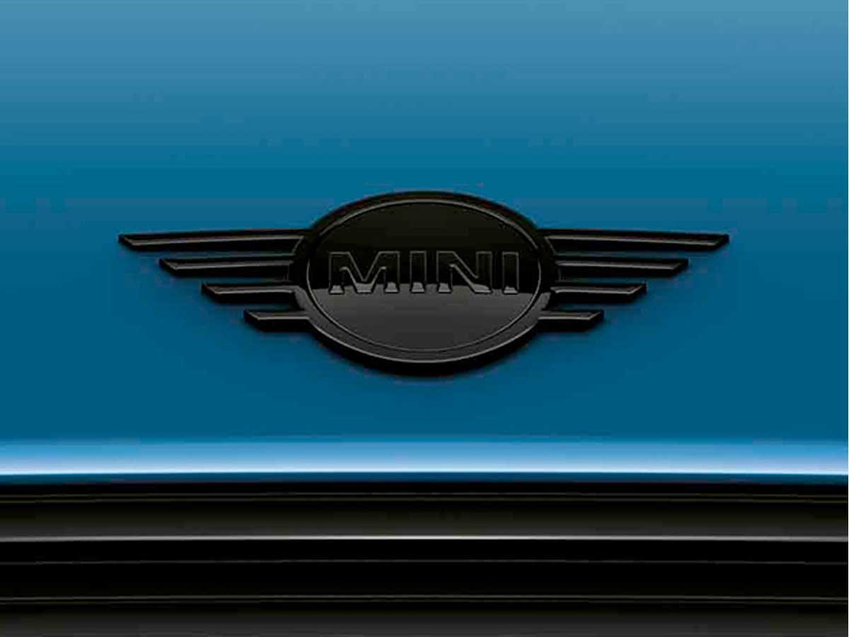 Mini Cooper Black Front Wings Emblem Badge Oem Gen