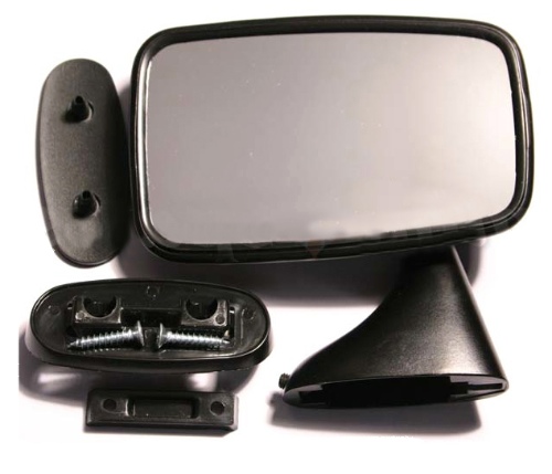 Classic Mini Black Metal Door Mirror Left Hand Sid Classic Mini Black Metal Door Mirror Left Hand Sid