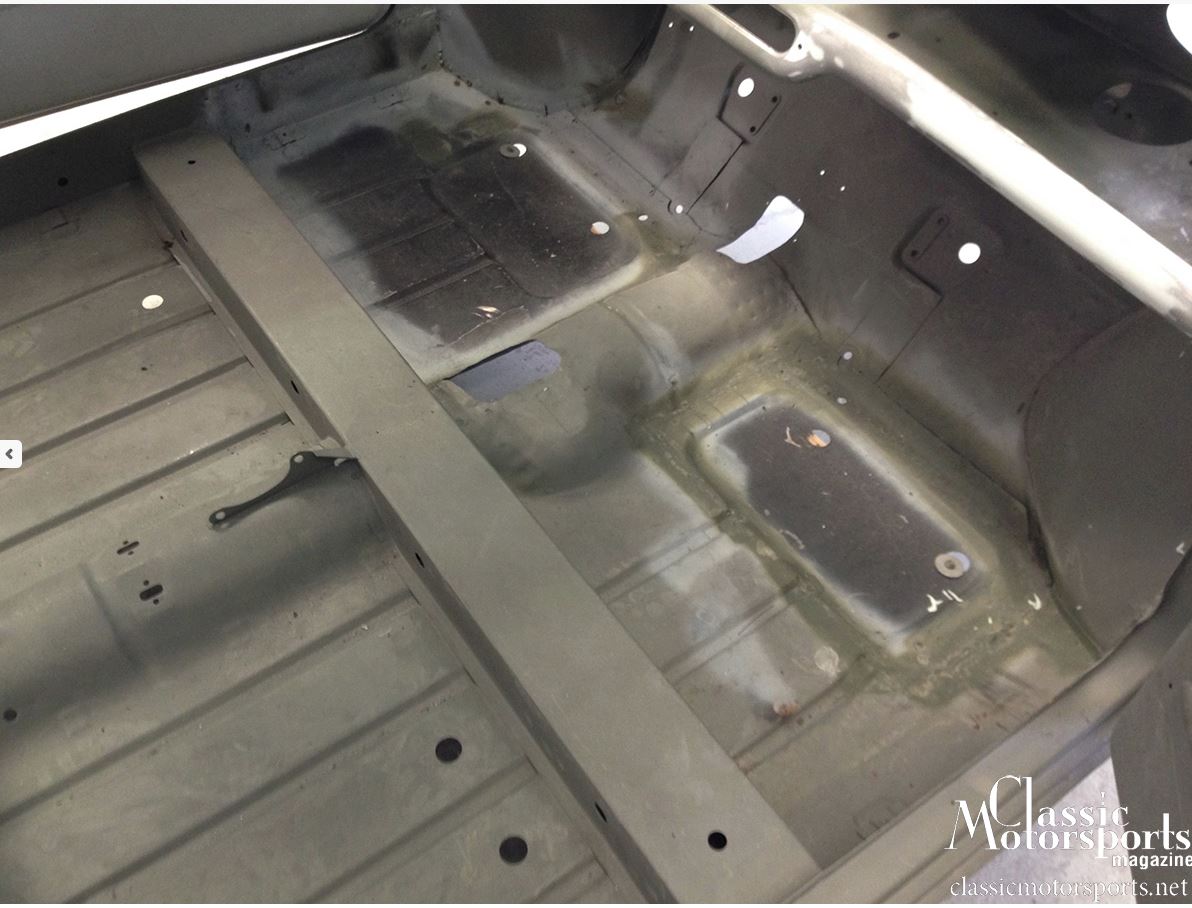 Classic Motorsports magazine Mini Cooper S nears completion.
