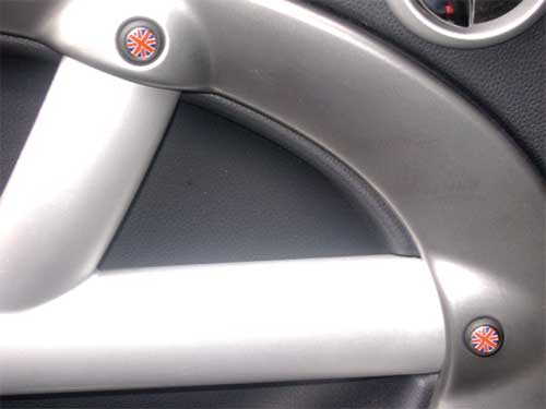 Door Panel Finish Kit 6pcs Union Jack - MINI Cooper & S 2002 - 2006